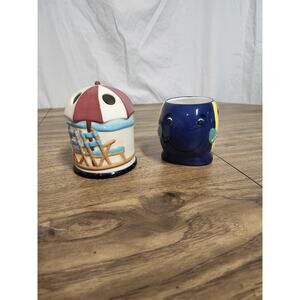 Ocean Theme Under The Sea Beach Vintage Bathroom Set Tooth Brush Holder Set